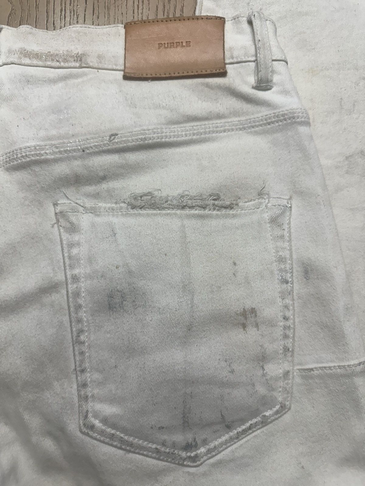 Purple Brand PURPLE BRAND P002 WHITE DIRTY RESIN BLOWOUT Size US 34 / EU 50 - 9 Thumbnail
