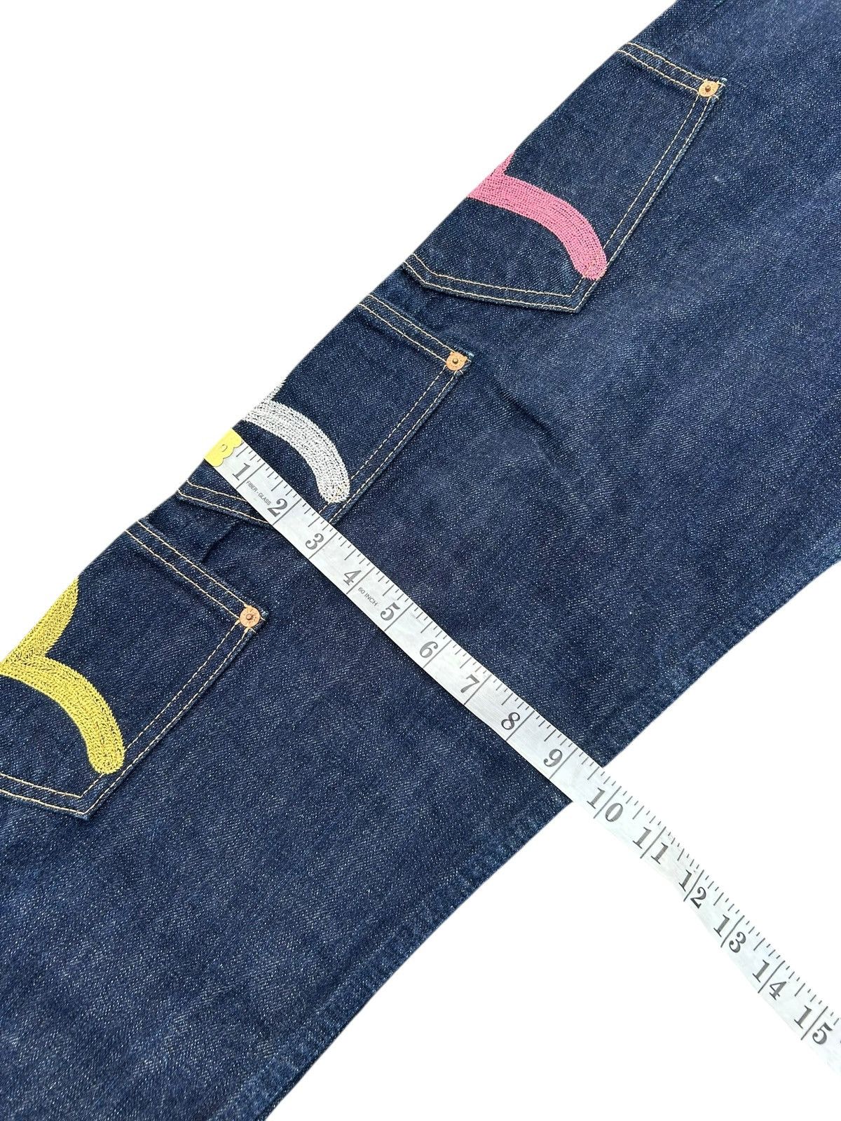 Evisu VINTAGE EVISU SELVEDGE MULTI POCKET DENIM JEAN MADE IN JAPAN Size US 32 / EU 48 - 20 Thumbnail