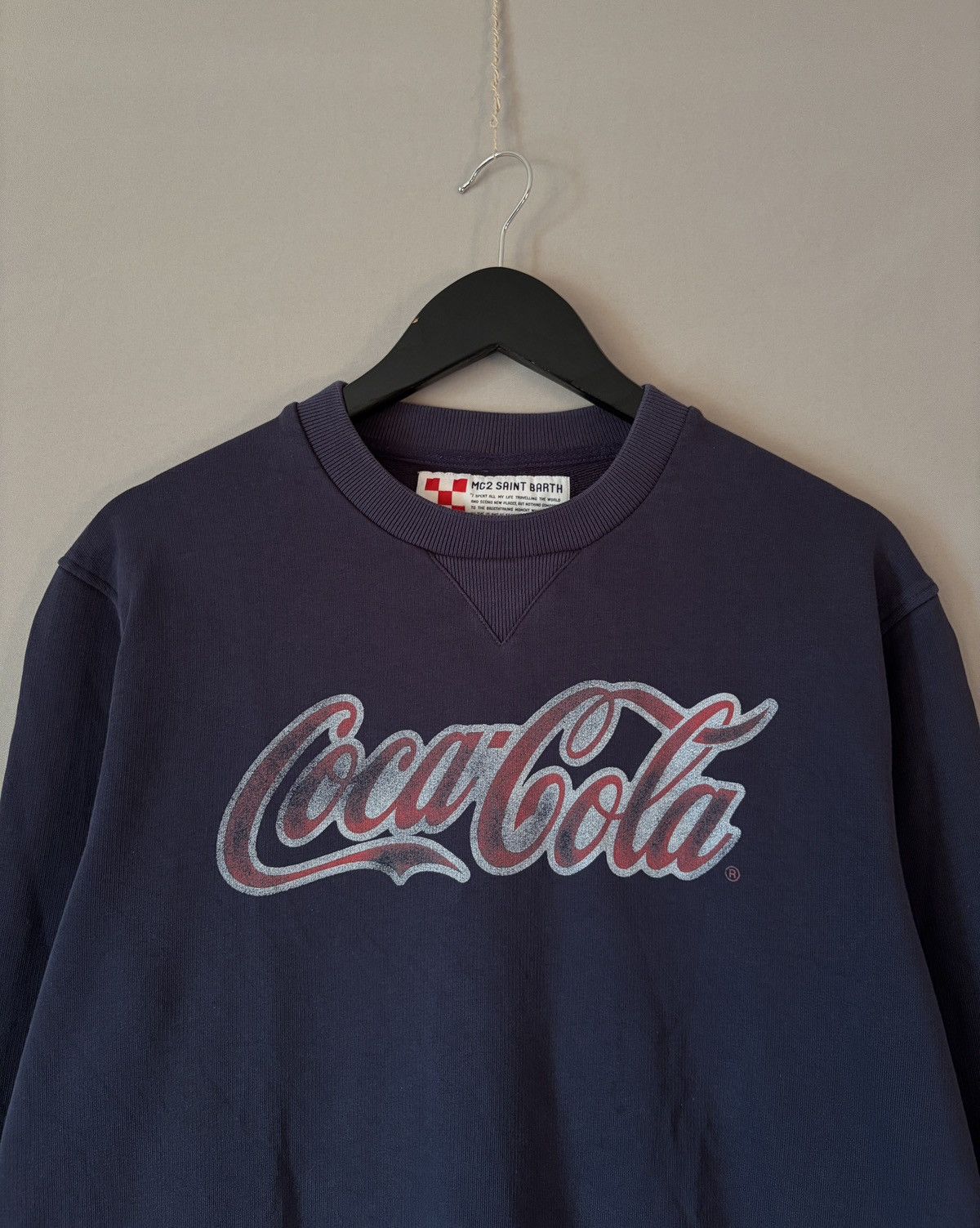MC2 Saint Barth MC2 Saint Barth Coca Cola Navy Sweatshirt Size US L / EU 52-54 / 3 - 5 Thumbnail