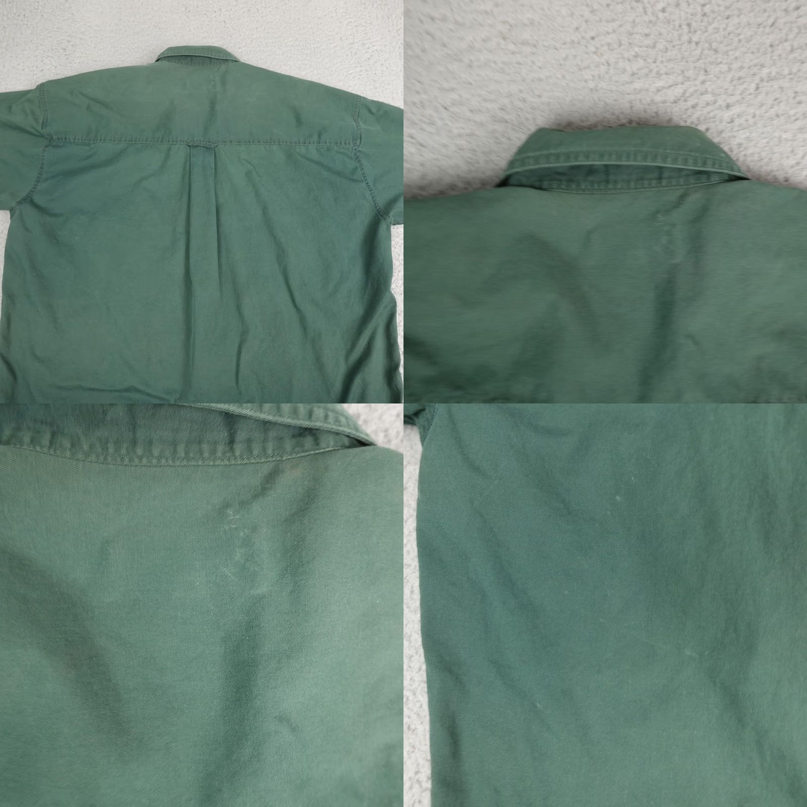 Polo Ralph Lauren Polo Ralph Lauren Shirt Mens Large Green Twill Crest Button Up 90s Short Sleeve Size US L / EU 52-54 / 3 - 9 Thumbnail