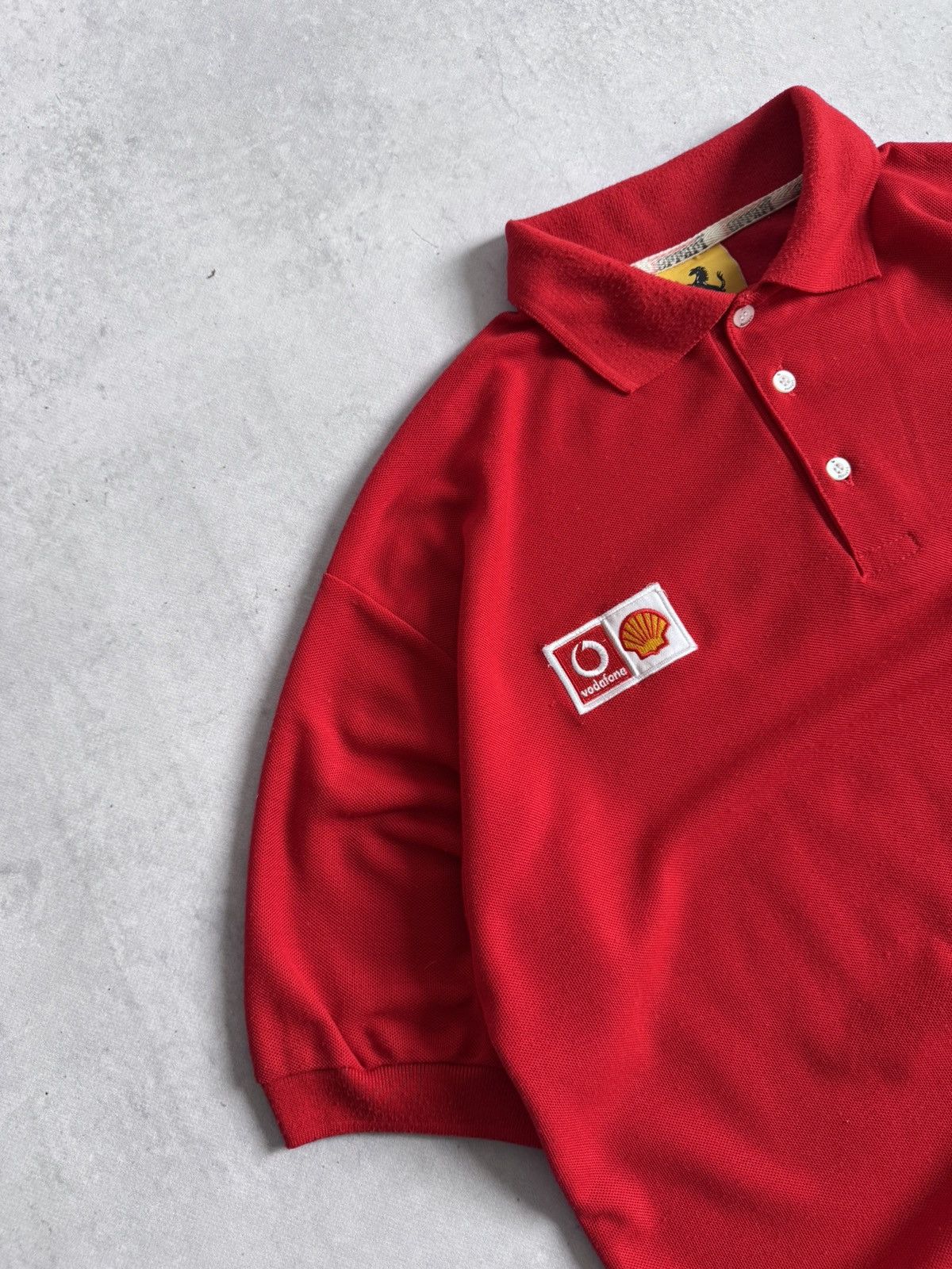 Ferrari Vintage Ferrari Formula F1 Vodafone&Shell Racing Polo Y2K Size US L / EU 52-54 / 3 - 4 Thumbnail