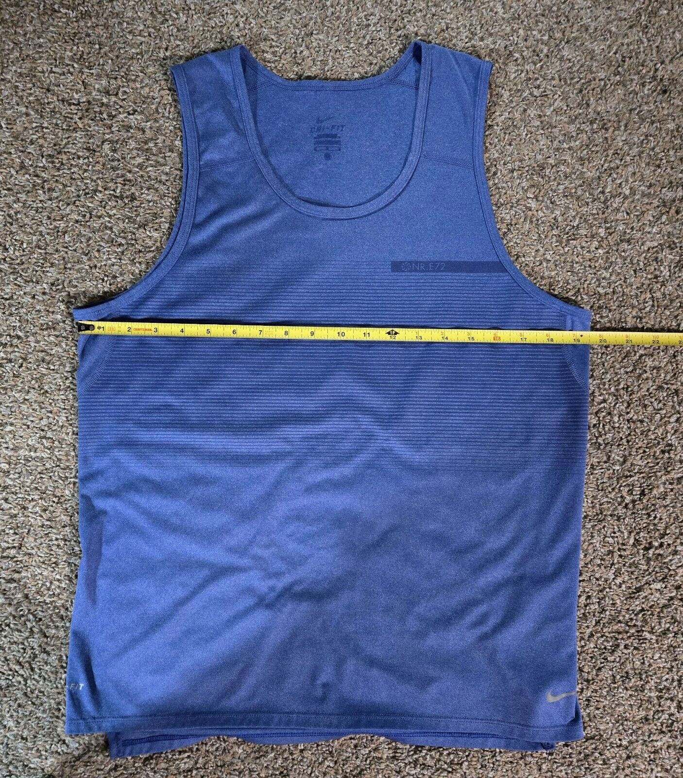 Nike Nike Dri-Fit NR.E72 Blue Tank Top Size M? Size M / US 6-8 / IT 42-44 - 6 Thumbnail