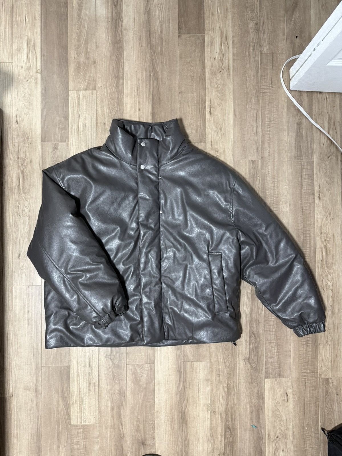Zara ZARA Faux Leather Puffer Jacket Size US XL / EU 56 / 4 - 1 Thumbnail