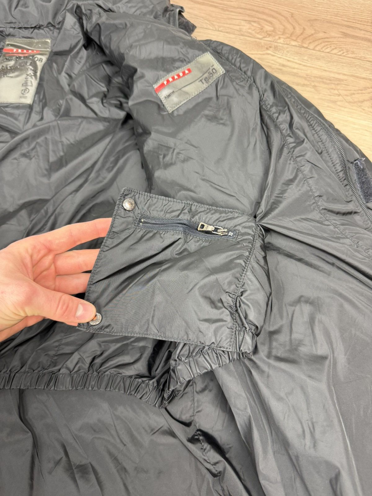 Prada × Vintage 2000s Prada sport mens down coat jacket red tab archive Size US M / EU 48-50 / 2 - 13 Thumbnail