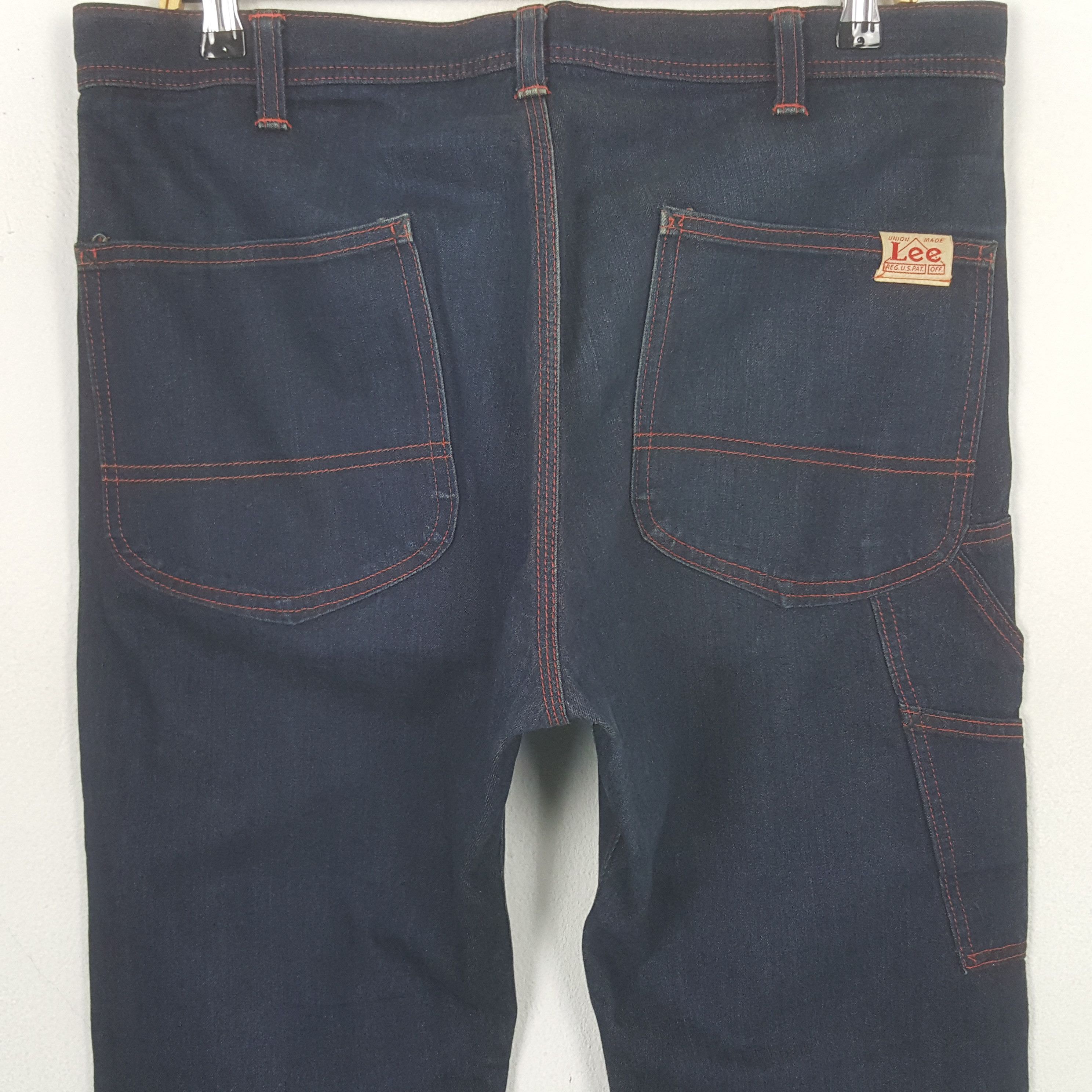 Lee Vintage Lee Japan Thread Pink Denim Jeans Size US 35 - 5 Thumbnail