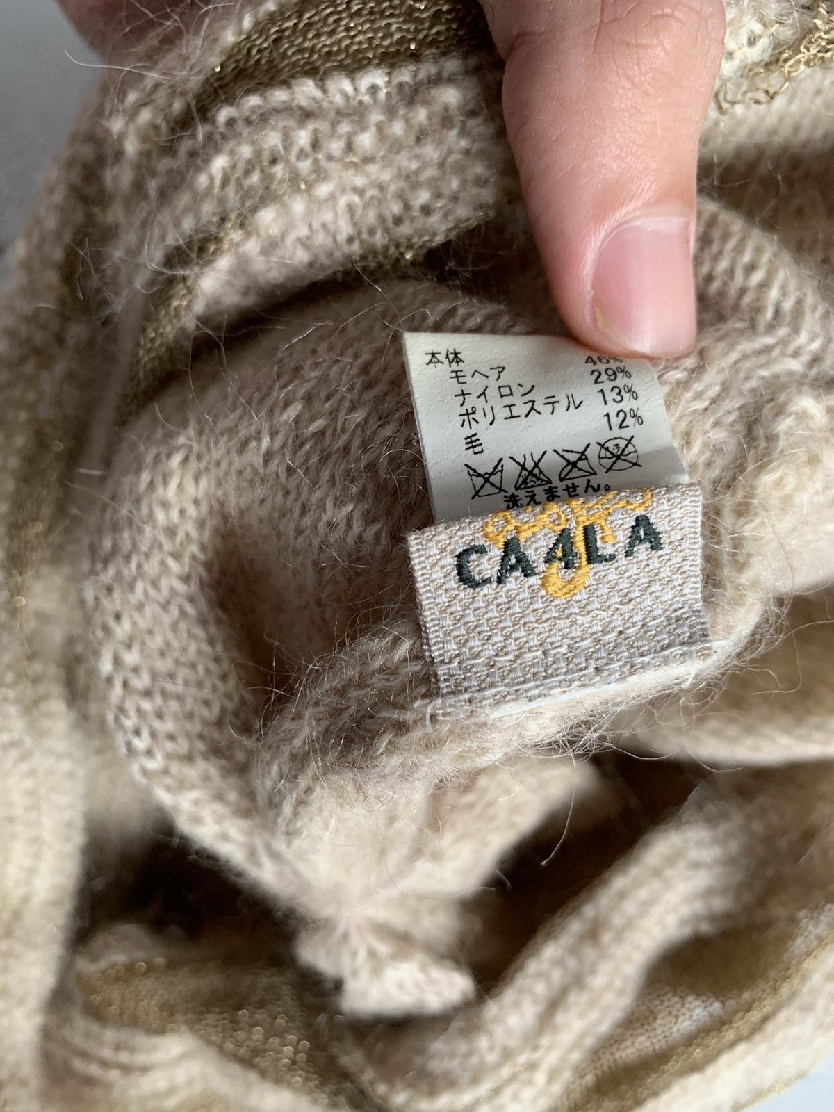 CA4LA × Japanese Brand Punk Bondage style CA4LA Distressed Beanie Hats With Hole Size ONE SIZE - 9 Thumbnail