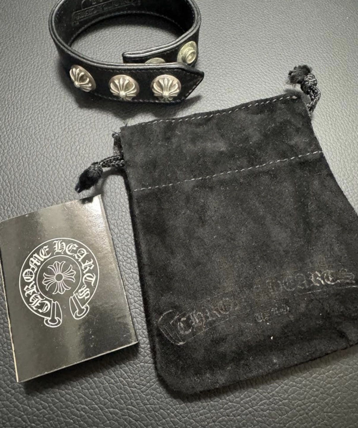 Chrome Hearts Chrome Hearts Cross leather bracelet ytk Size ONE SIZE - 4 Thumbnail