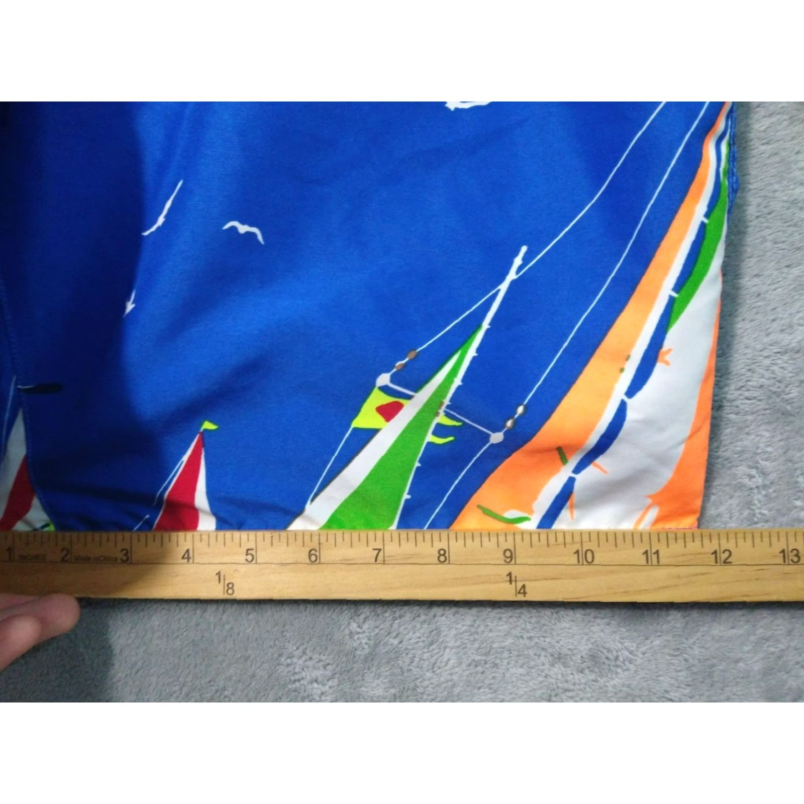 RLX Ralph Lauren RLX Ralph Lauren Shorts Mens 34 Blue Sailboat Board Swim Trunk Mid Rise Size US 34 / EU 50 - 6 Thumbnail