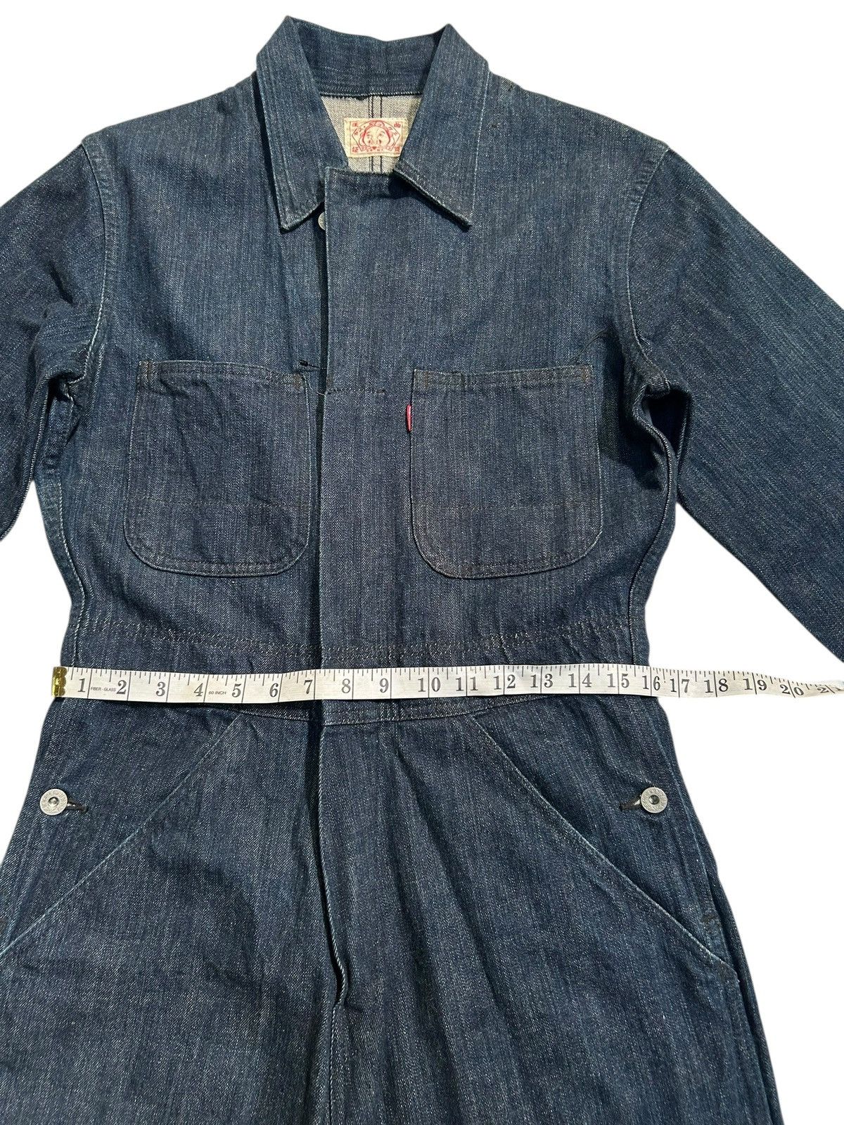 Evisu × Vintage RARE!!! Vintage Evisu Japan Seagull Blue Denim Coverall Size US 38 / EU 54 - 14 Thumbnail