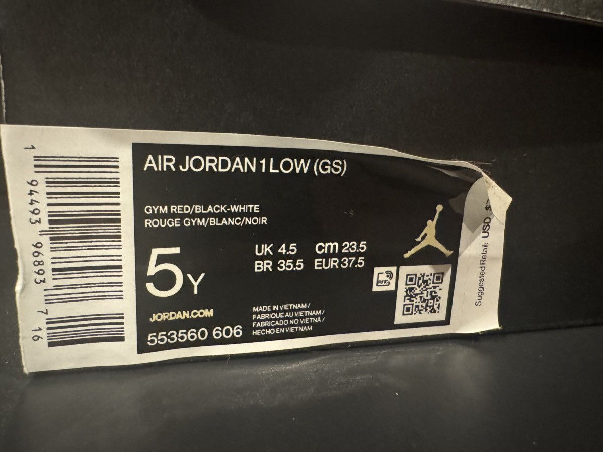 Jordan Brand GS 5Y SHIPS FAST Jordan 1 Low Reverse Bred SE OG 3 4 11 Size US 5 / EU 37 - 11 Thumbnail