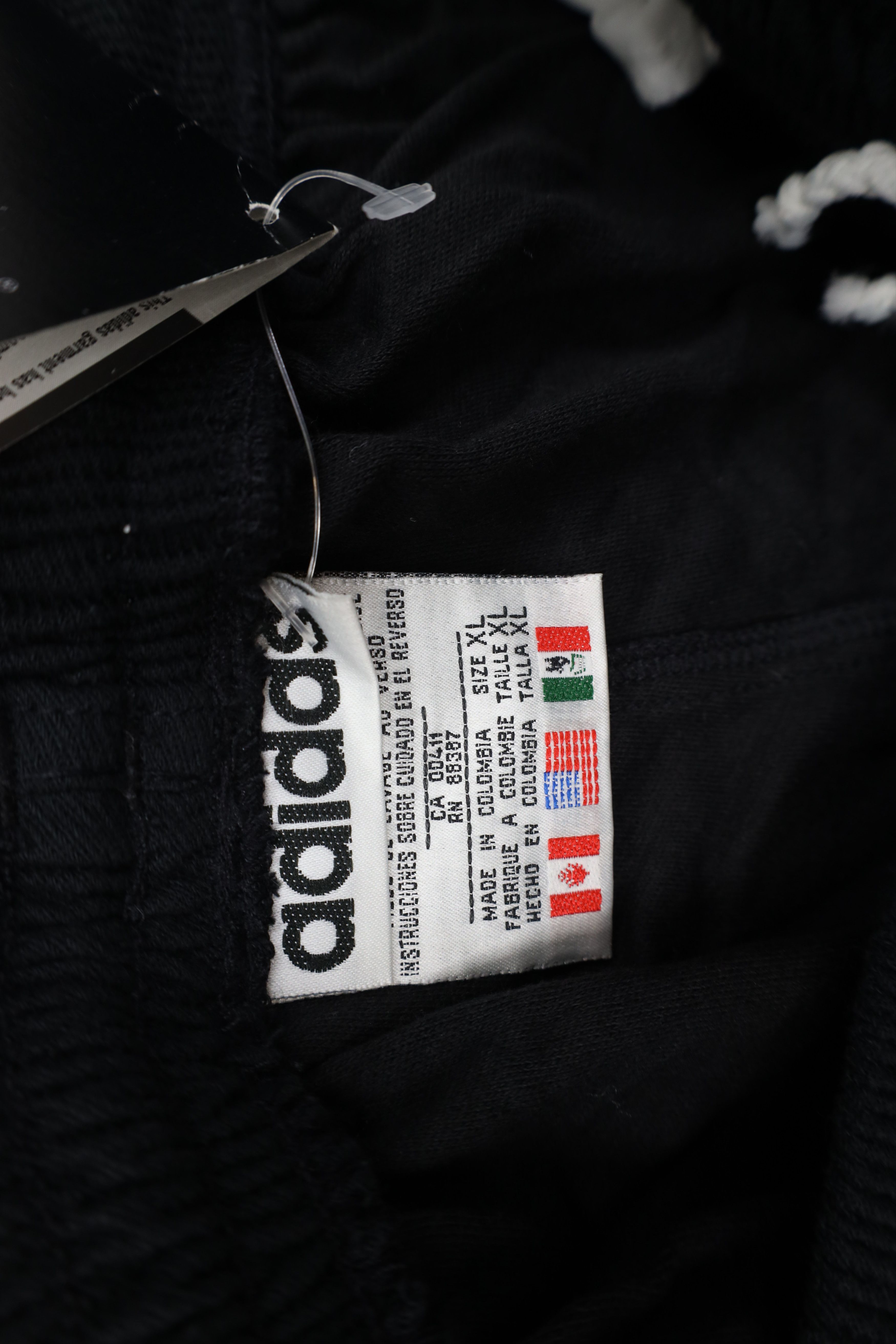 Adidas Deadstock Vintage 90s Adidas Above Knee Shorts Black Cotton Size US 36 / EU 52 - 10 Thumbnail