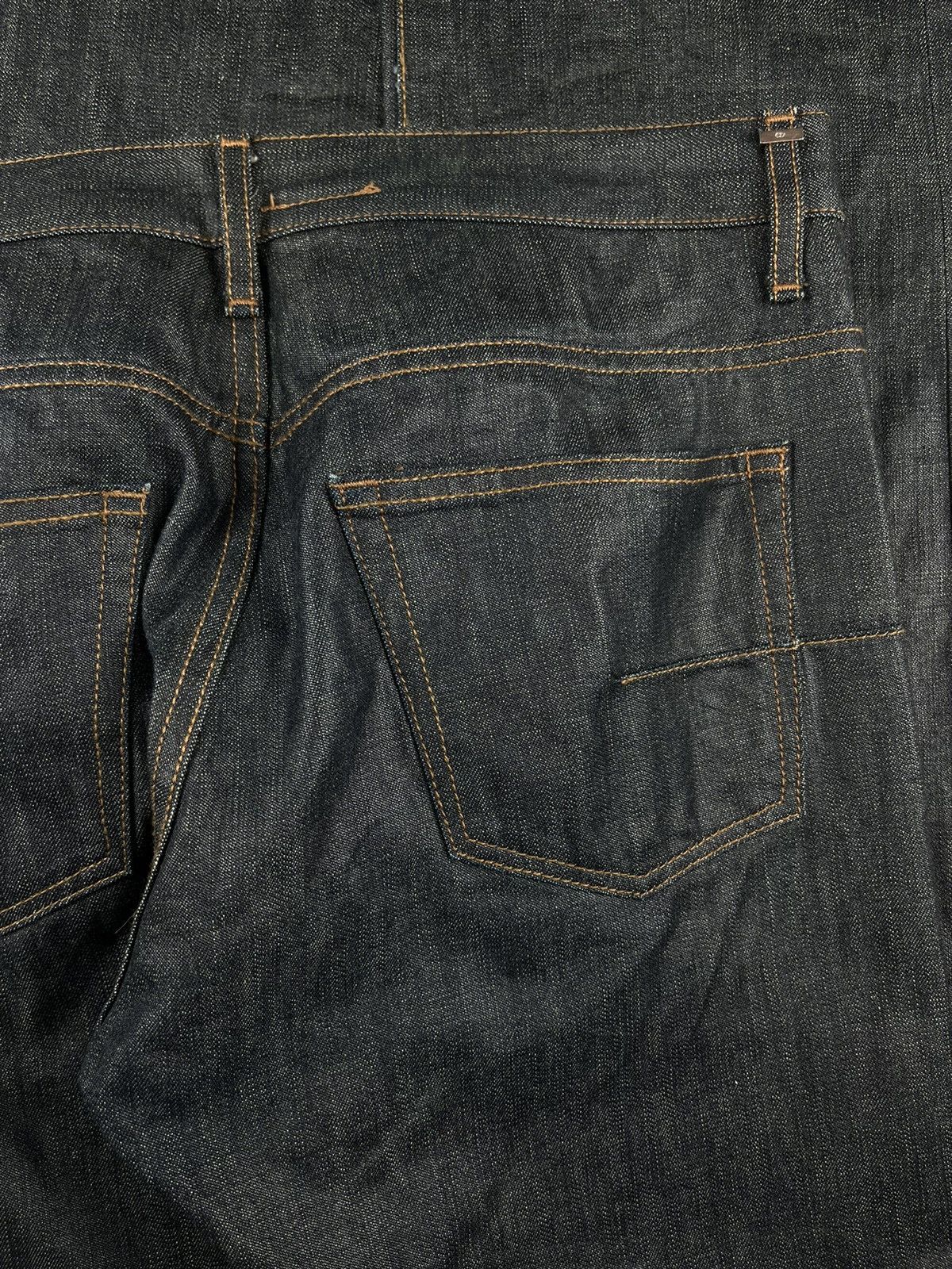 Dior × Hedi Slimane AW07 Dior Homme Navigate Polyurethane Wax Coated Denim Jeans Size US 29 - 4 Thumbnail