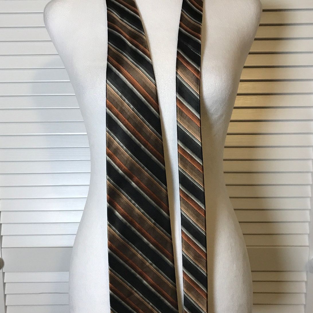 Pierre Cardin Pierre Cardin Striped Silk Classic Wide Men Necktie Size ONE SIZE - 3 Thumbnail