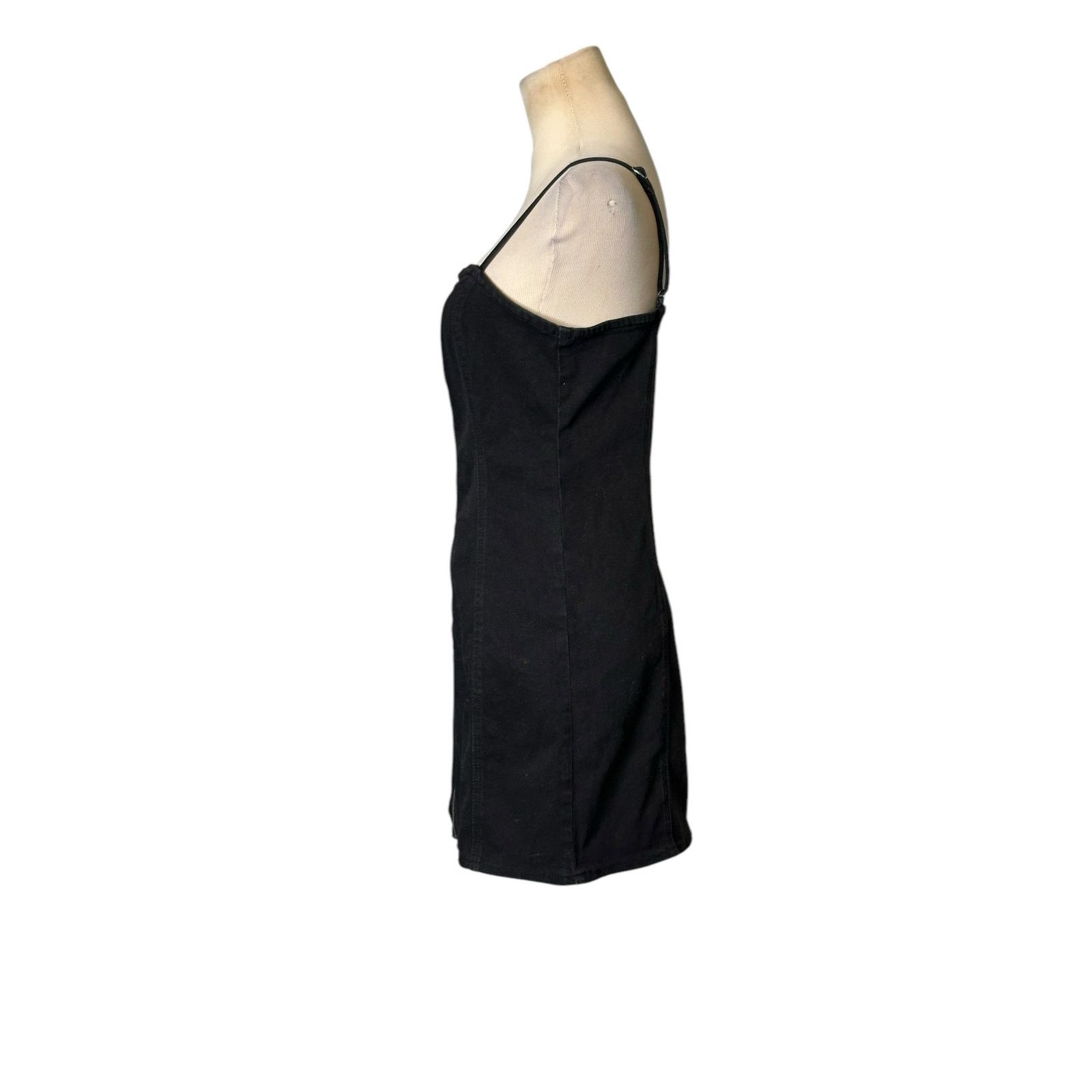 Forever 21 FOREVER 21 black zippered bodycon mini dress size Medium Size M / US 6-8 / IT 42-44 - 7 Thumbnail