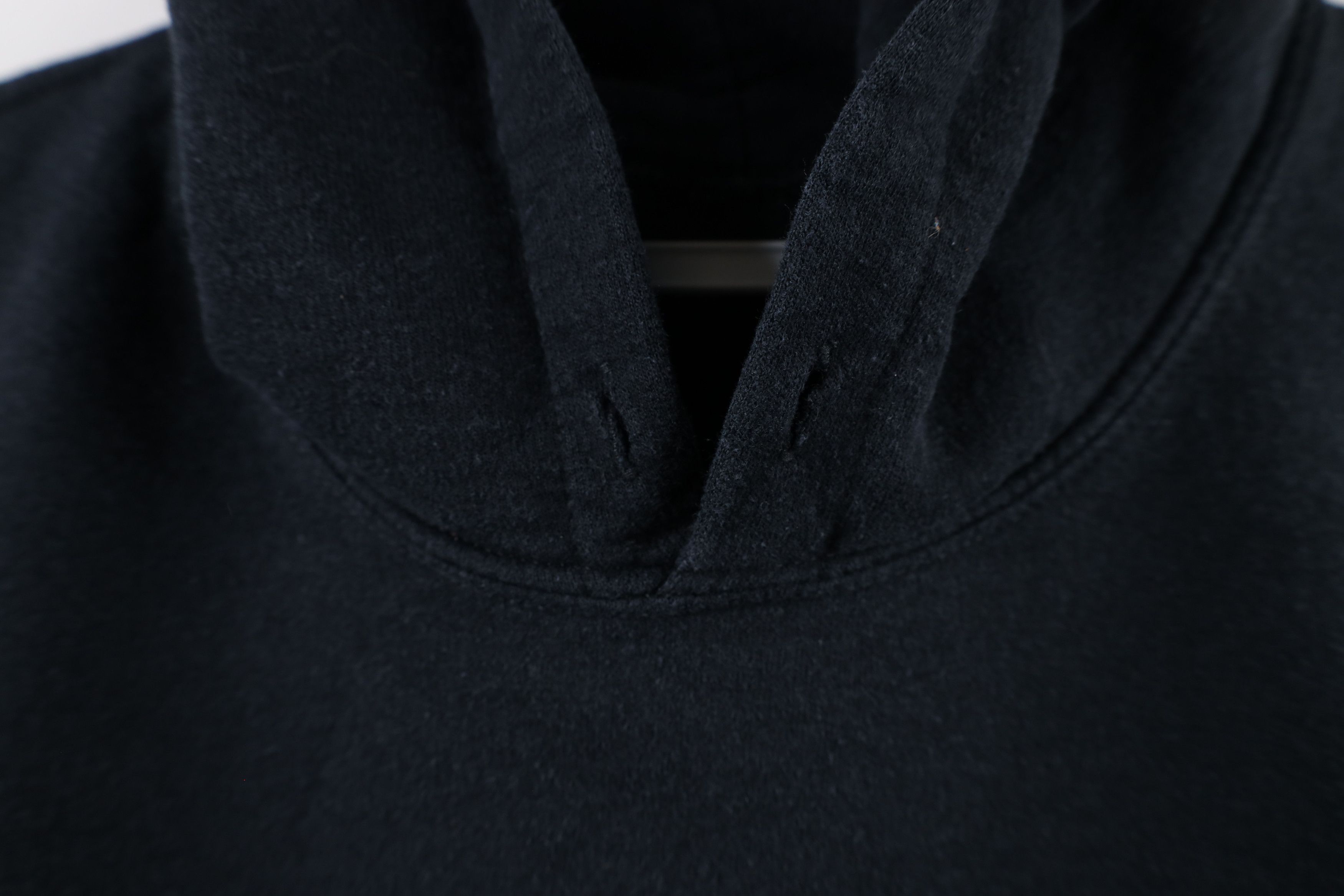 Vintage Vintage 90s Streetwear Blank Hoodie Sweatshirt Black Size US XXL / EU 58 / 5 - 7 Thumbnail