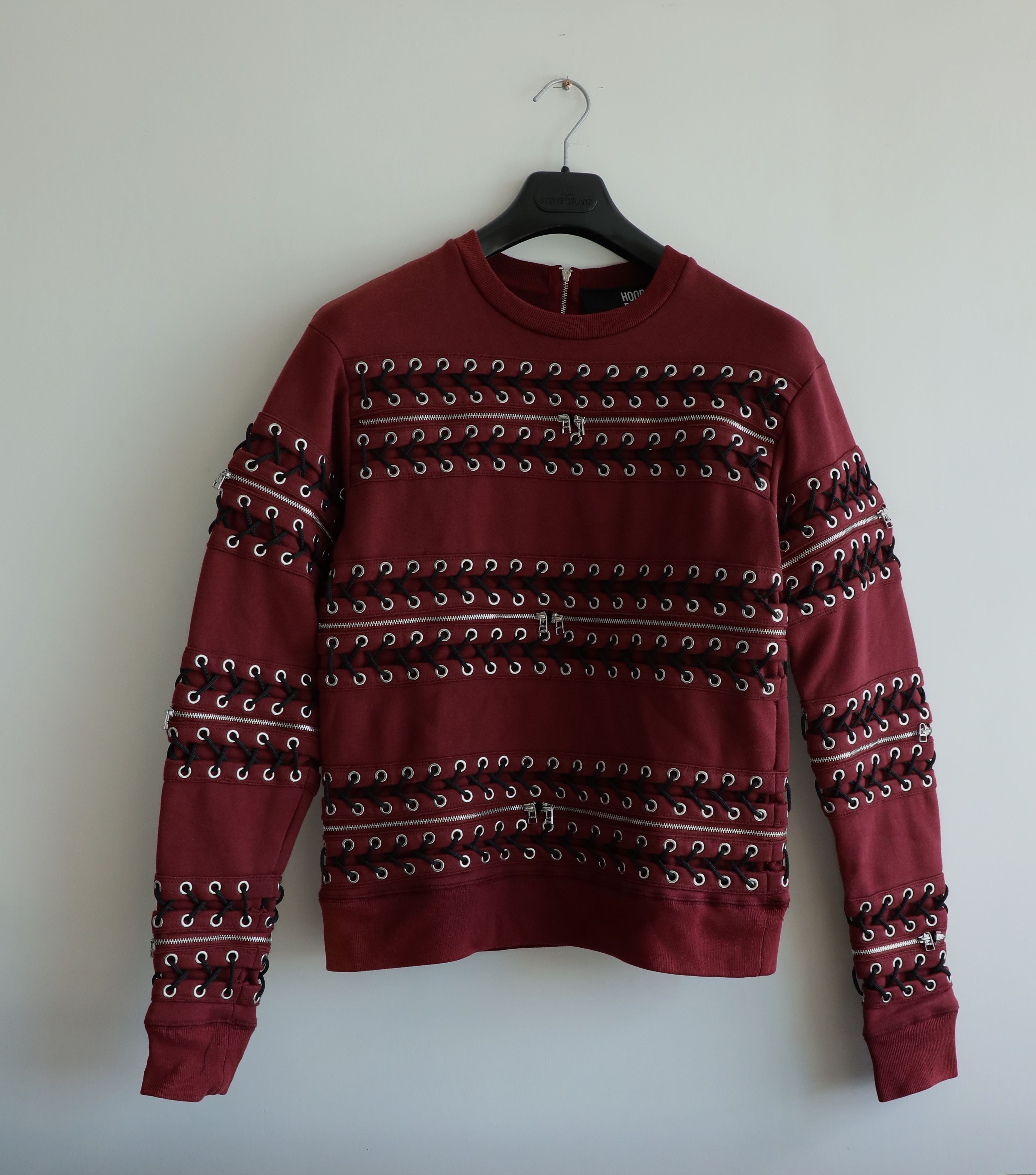 Hood By Air FW14 Grommet Lace-Up Sweater Size US M / EU 48-50 / 2 - 1 Thumbnail