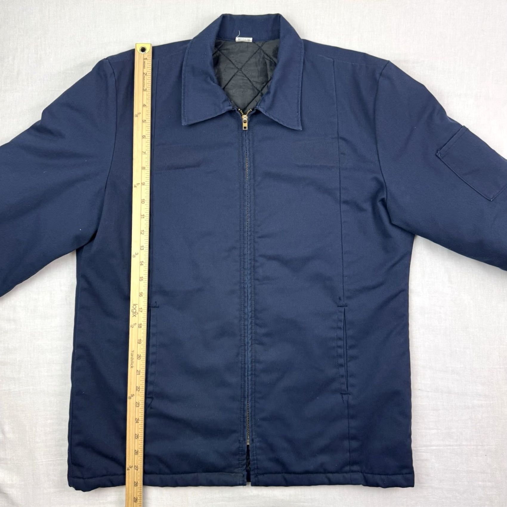 Red Kap VINTAGE Red Kap Jacket Mens M Full Zip Pocket Cotton Blend Blue 1970s Workwear Quilted Size US M / EU 48-50 / 2 - 7 Thumbnail