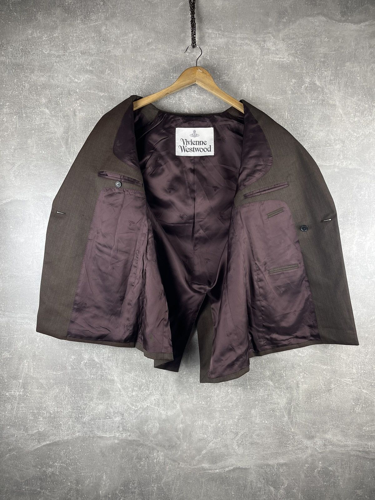 Vivienne Westwood Vivienne Westwood RAF Archive Wool Suit Brown Serge Wool Size 50R - 8 Thumbnail