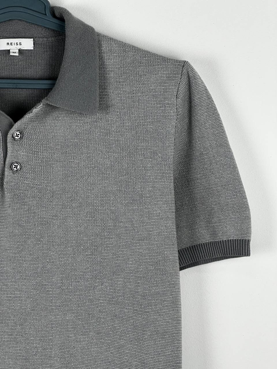 Reiss Reiss OE Tisley Textured Knitted Polo Shirt Sweater Size US M / EU 48-50 / 2 - 5 Thumbnail