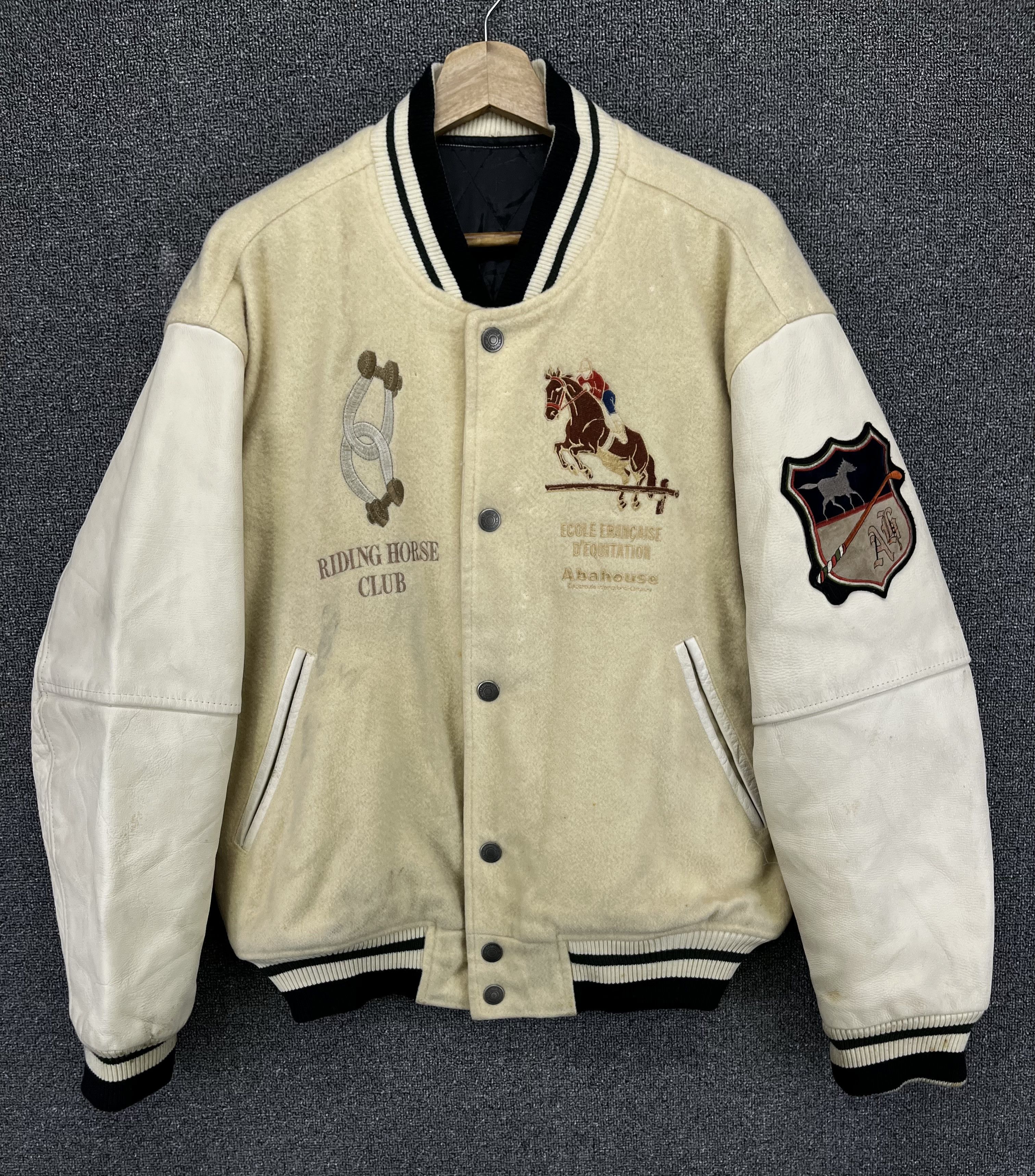 Japanese Brand Vintage Abahouse Rare Design Wool Varsity Jacket Size US M / EU 48-50 / 2 - 6 Thumbnail