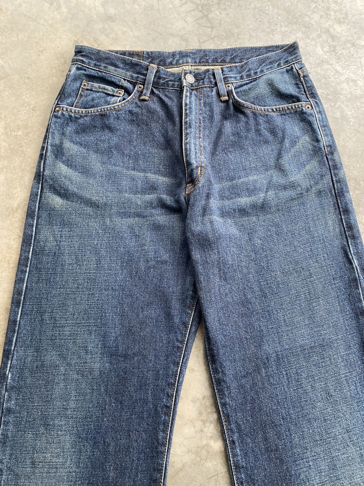 Edwin × Japanese Brand Baggy Jeans Edwin X403 Distressed Size US 31 - 4 Thumbnail