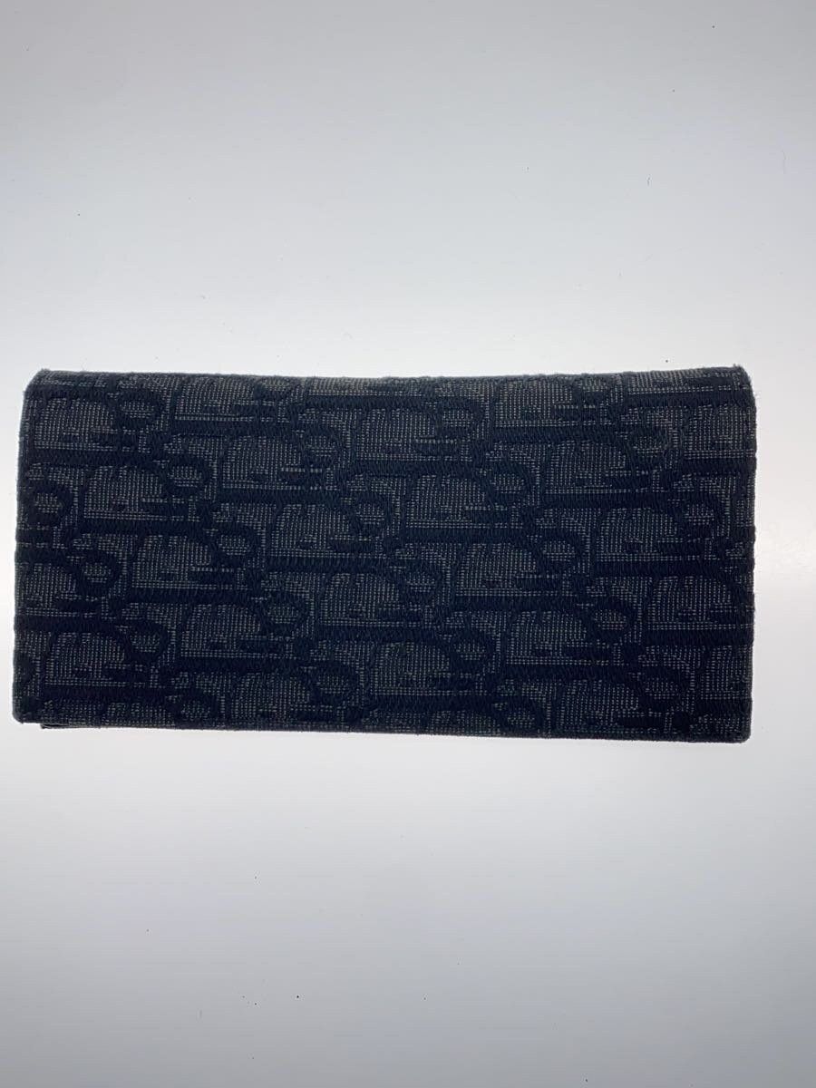 Dior Dior Monogram Canvas Vertical Long Wallet Black Size ONE SIZE - 2 Thumbnail