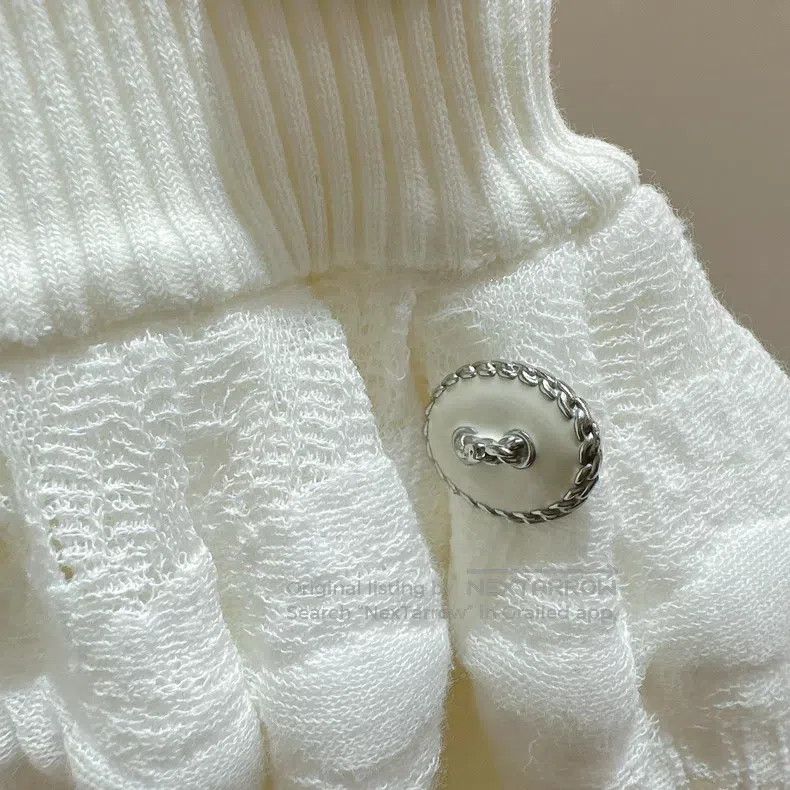 Chanel Chanel White mesh princess puffy skirt Size 42" / US 20 - 3 Thumbnail