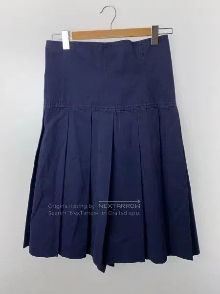 Comme des Garcons Comme Des Garcons size M Blue buttoned pleated skirt Size 23" - 2 Thumbnail