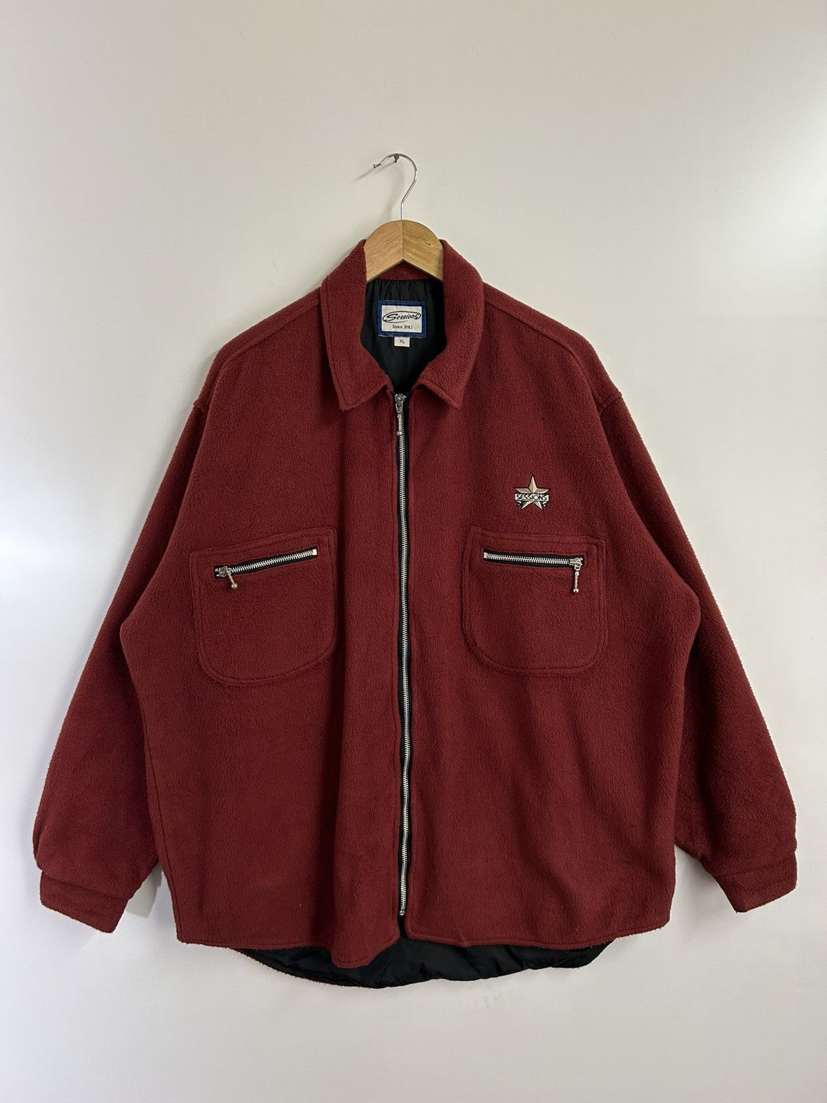 Sessions ⚡️Vintage Sessions Fleece Zipper Shirt Jacket Size US XL / EU 56 / 4 - 1 Thumbnail