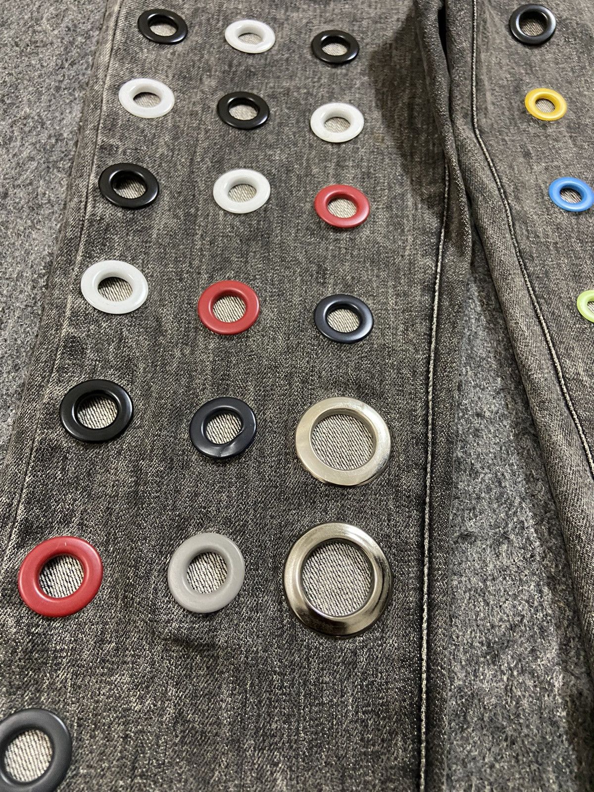 If Six Was Nine × Le Grande Bleu (L.G.B.) Vintage y2k anothershop denim pants with pin hole Size 29" - 4 Thumbnail