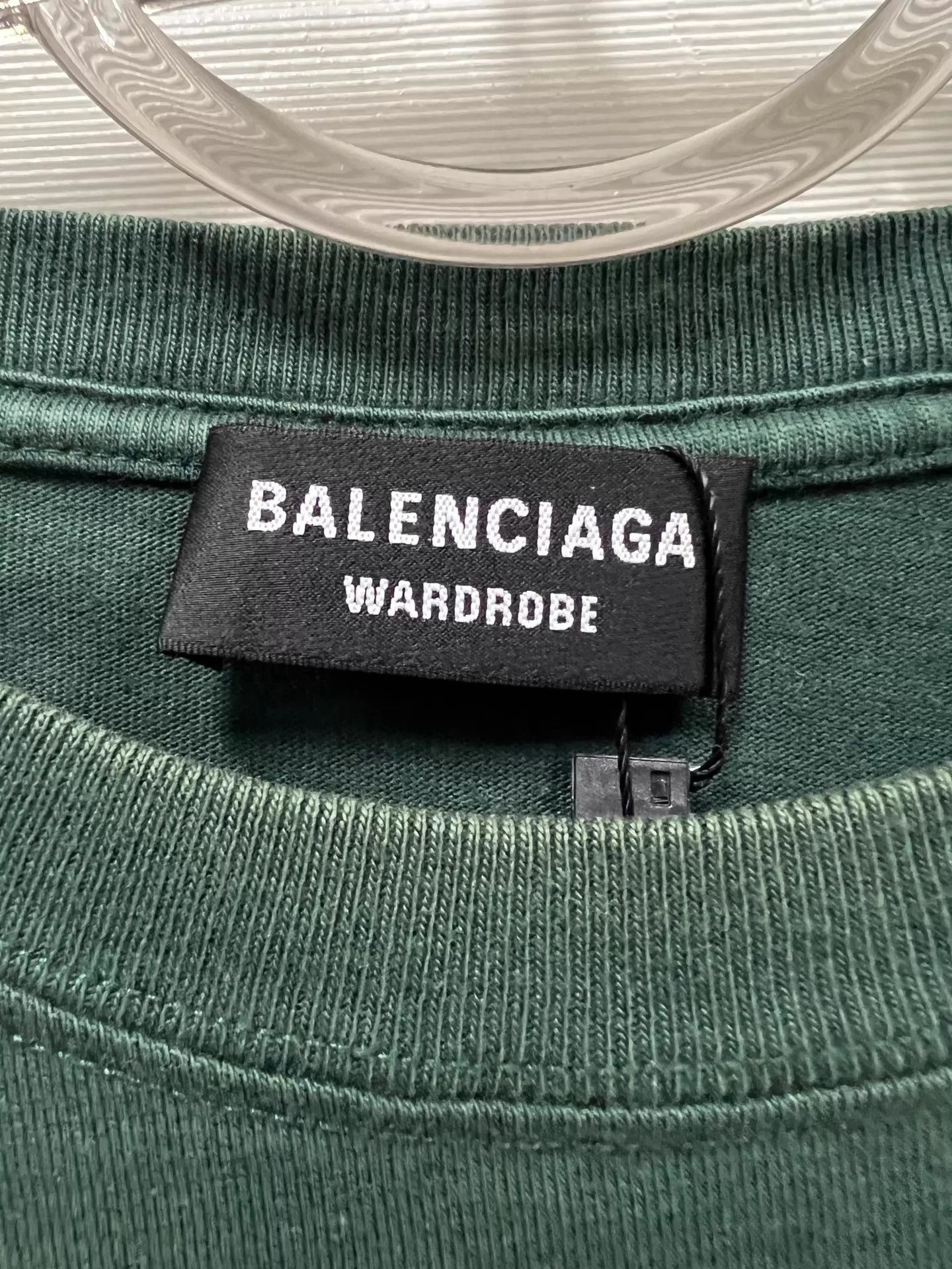 Balenciaga Balenciaga Dark Green Logo Crew SS T M 99 New Size US M / EU 48-50 / 2 - 4 Thumbnail