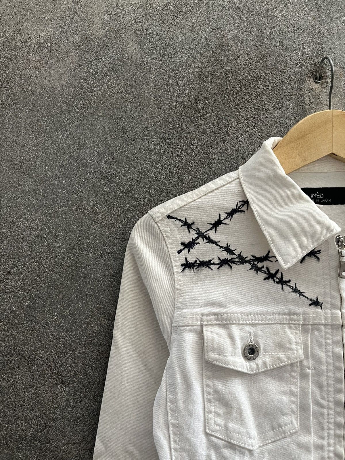 Yohji Yamamoto INÉD Cross & Barbed Wire Jacket Size US L / EU 52-54 / 3 - 3 Thumbnail