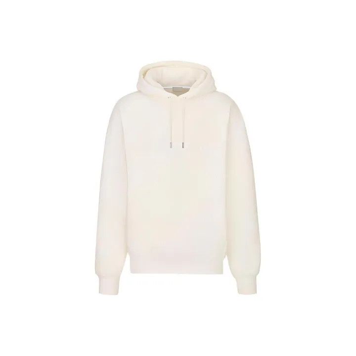 Dior Dior White Printed Hoodie for Men 0079 Size US M / EU 48-50 / 2 - 1 Thumbnail