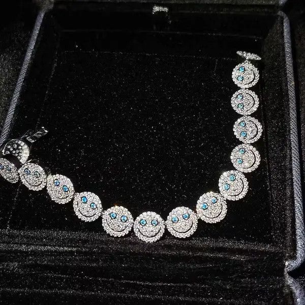 Japanese Brand Women Sparkling Zircon Smile Bracelet Size ONE SIZE - 1 Thumbnail