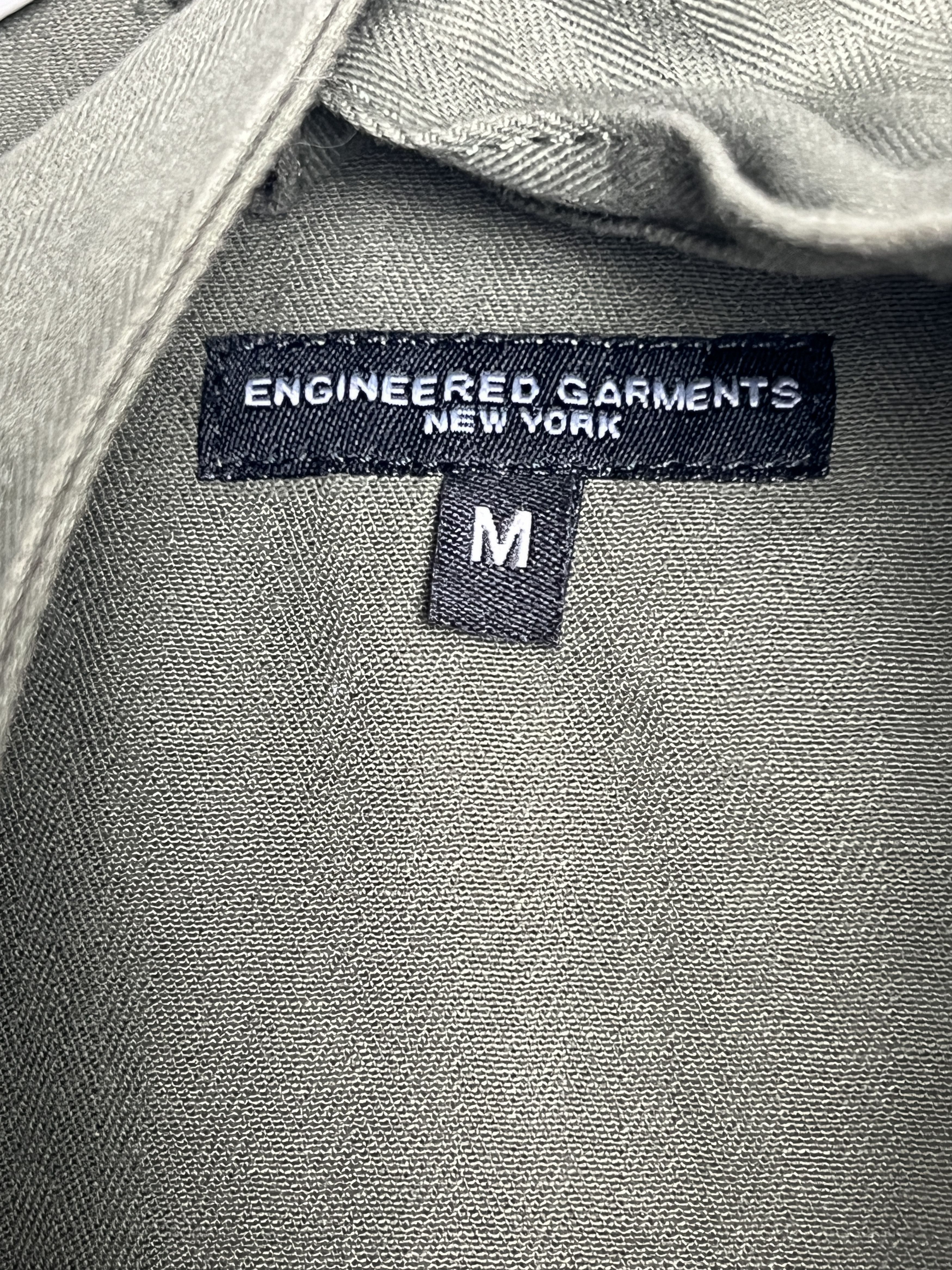 Engineered Garments Sonor Herringbone Asymmetrical Cotton Shirt Jacket Size US M / EU 48-50 / 2 - 9 Thumbnail