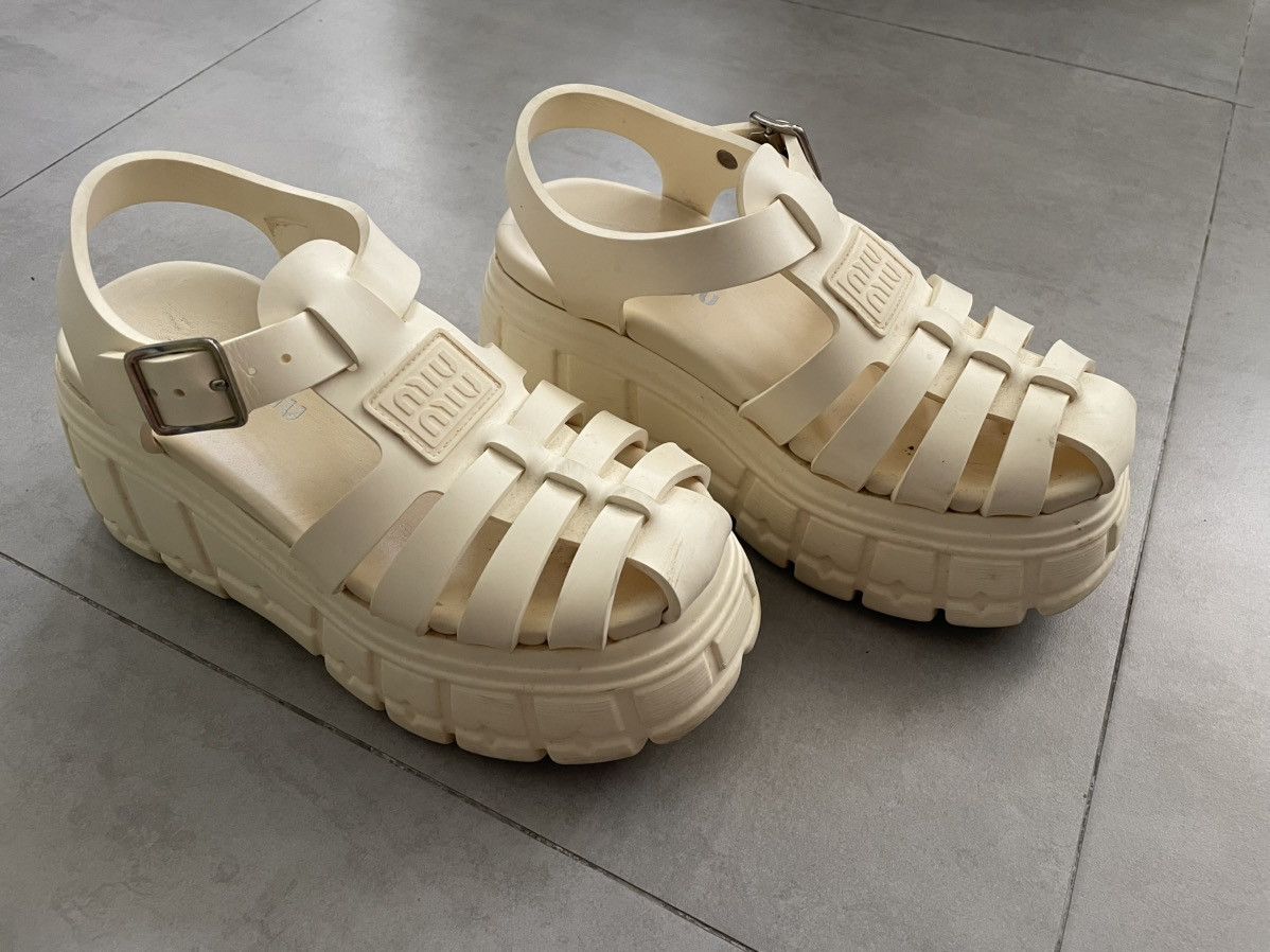 Miu Miu Miu Miu platform sandals Size US 6 / IT 36 - 1 Thumbnail