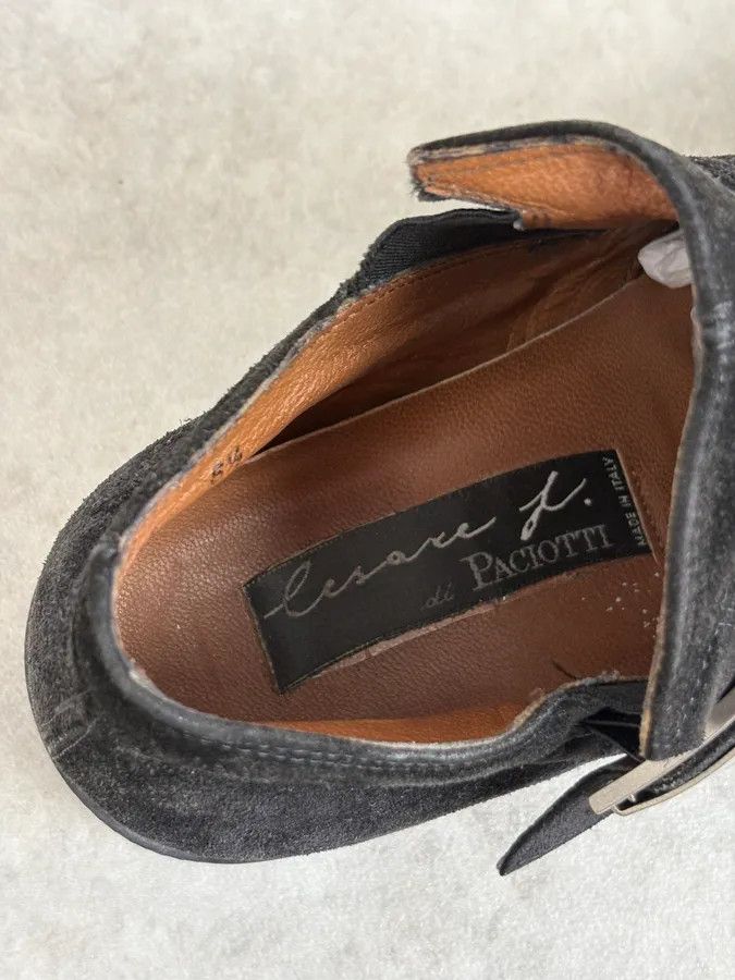 Vintage Cesare Paciotti Black Suede Loafer Boots Size US 7.5 / IT 37.5 - 9 Thumbnail