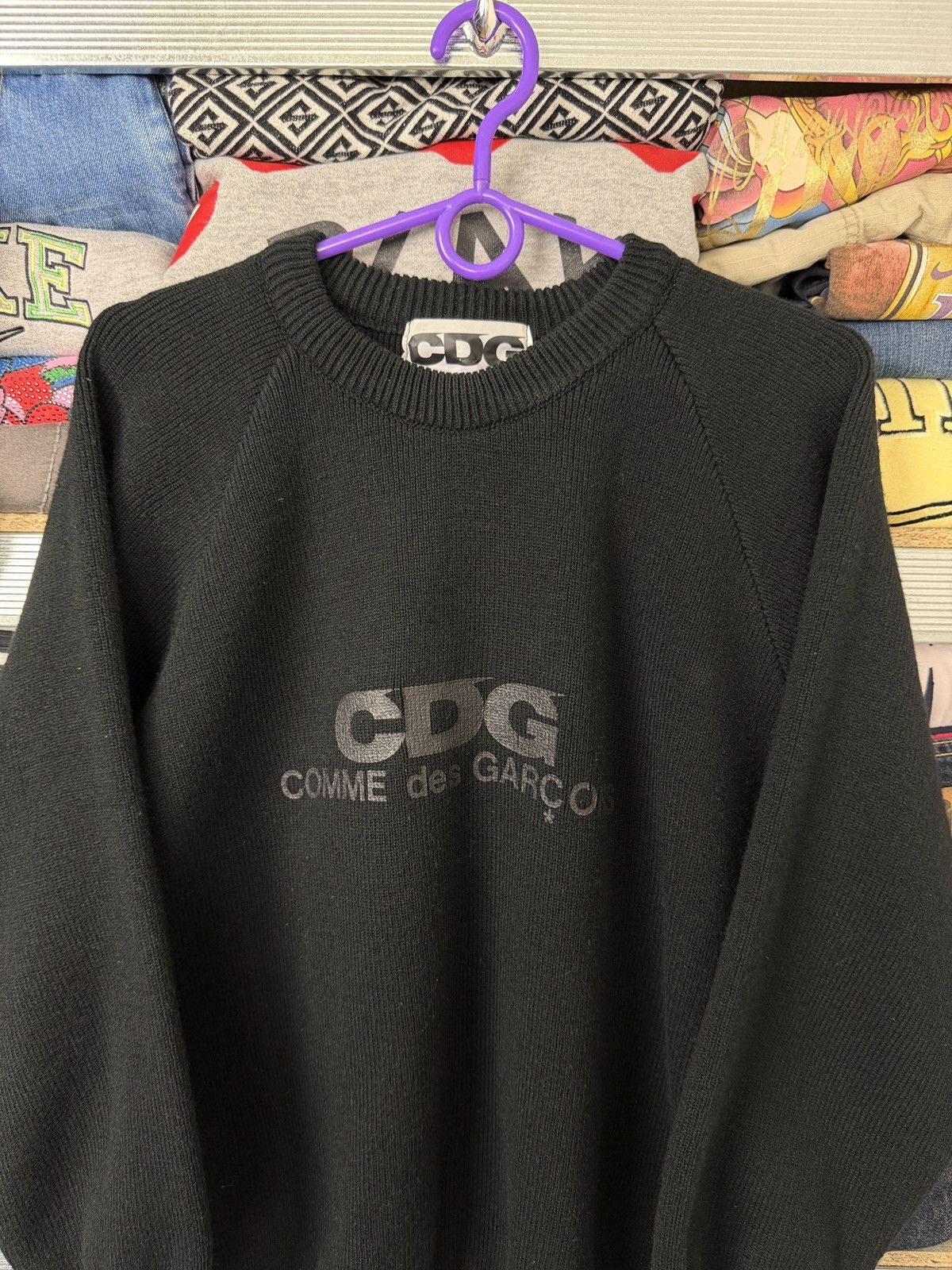 Comme des Garcons CDG Big Logo Sweater Size XL / US 12-14 / IT 48-50 - 3 Thumbnail