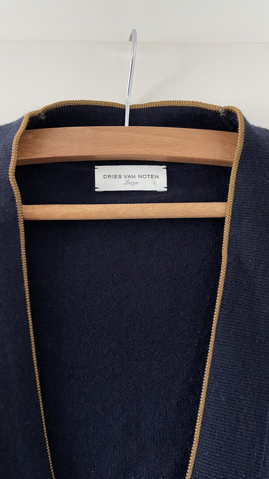 Dries Van Noten Dries van Noten Cardigan in navy, brown Size US L / EU 52-54 / 3 - 2 Thumbnail
