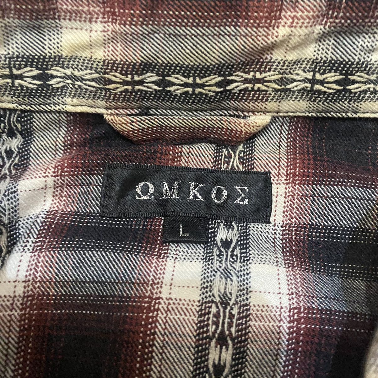 Japanese Brand 2000s Omko£ Vkei Style Bondage Zip Up Flannel Shirt Size US M / EU 48-50 / 2 - 8 Thumbnail