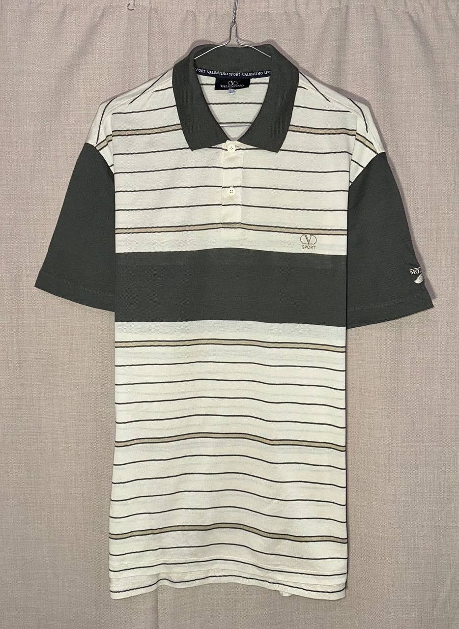 Valentino Valentino Sport moustache Polo striped Shirt vintage Size US XXL / EU 58 / 5 - 1 Thumbnail