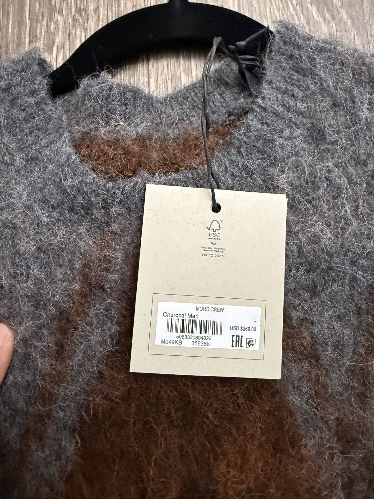 Allsaints AllSaints Black Mord Crew Jumper Size US L / EU 52-54 / 3 - 2 Thumbnail