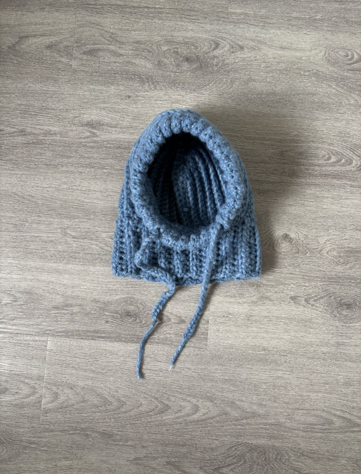 Handmade Blue Crochet Balaclava Size ONE SIZE - 2 Thumbnail