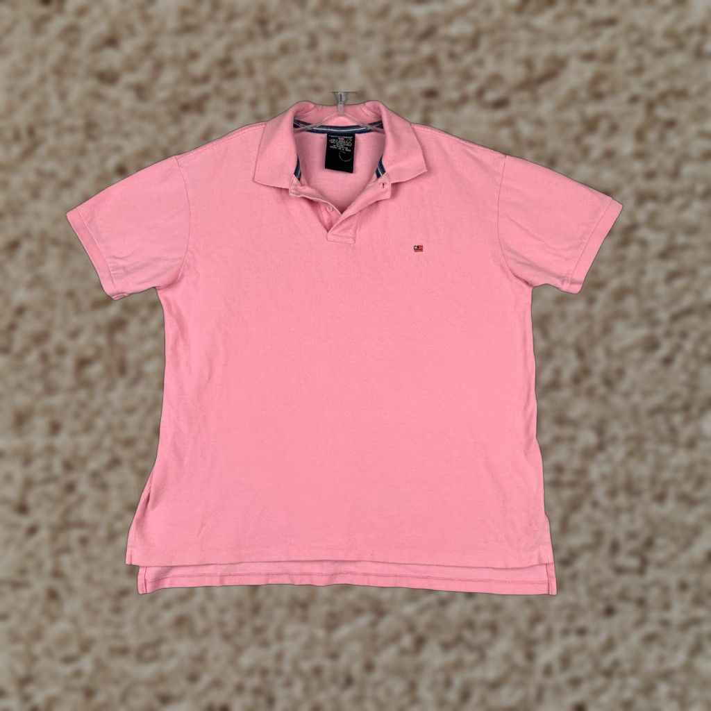 Ralph Lauren VINTAGE Ralph Lauren Polo Shirt Men Large Pink Cotton Knit Short Sleeve Casual Activewear Size US L / EU 52-54 / 3 - 1 Thumbnail