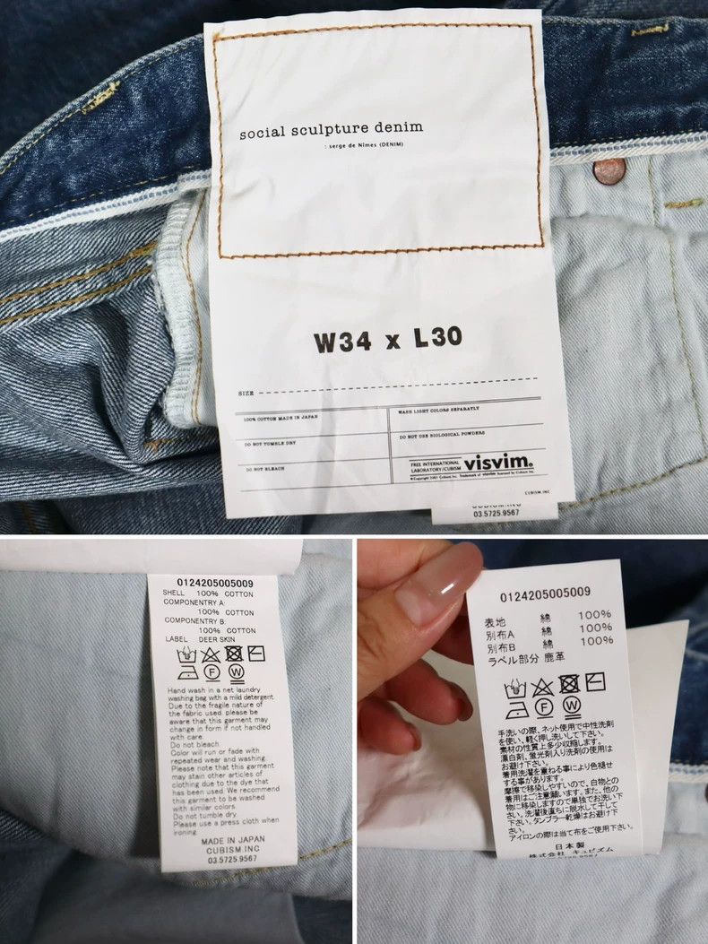 Visvim visvim size W34L30 24aw SOCIAL SCULPTURE 01 WIDE DAMAGED-4 Size US 34 / EU 50 - 9 Thumbnail