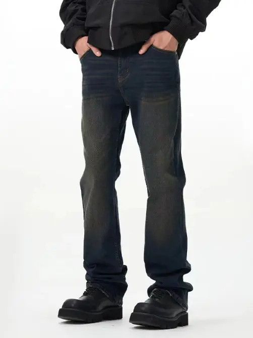 Japanese Brand VIBE American retro street loose straight distressed jeans Size US 32 / EU 48 - 5 Thumbnail