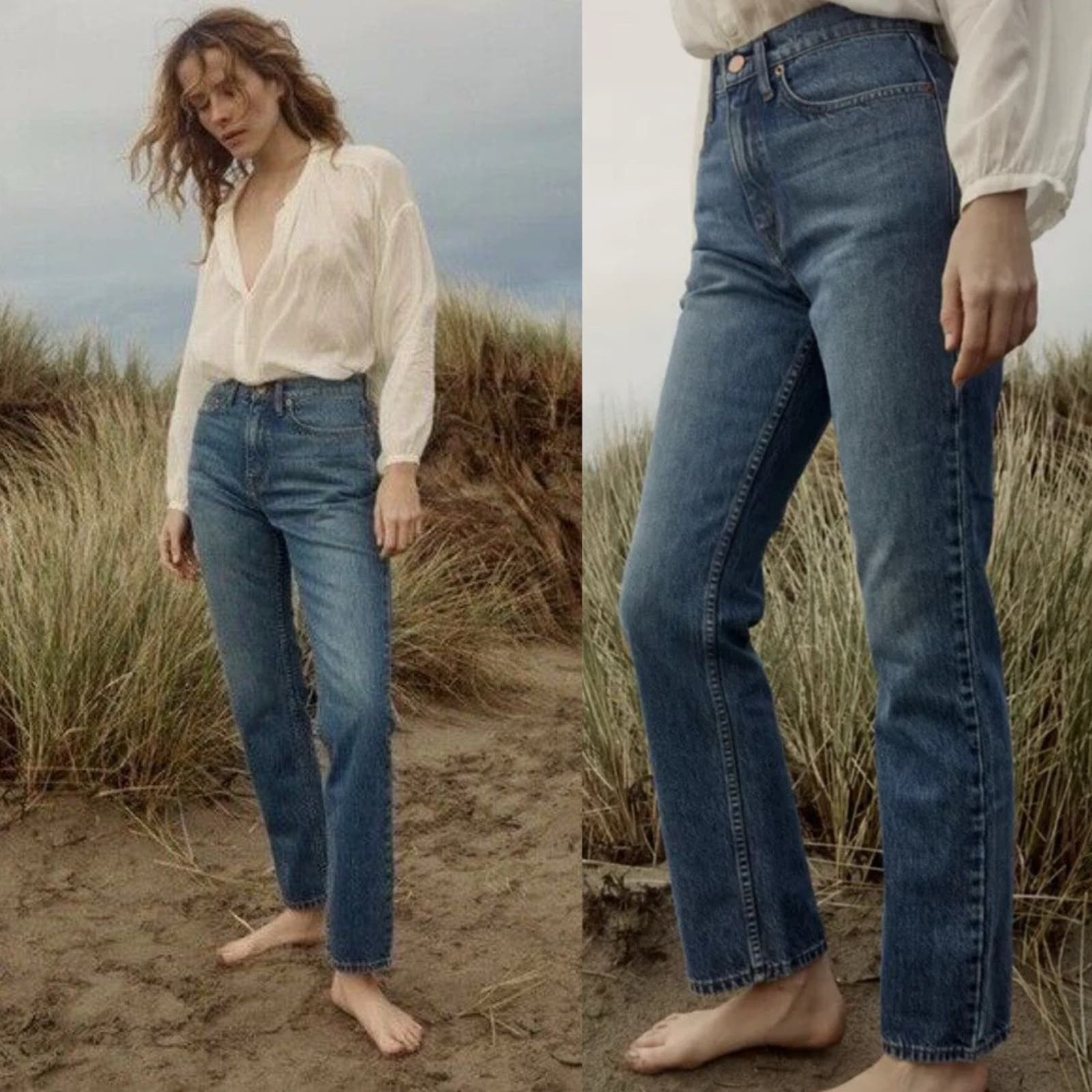 image of Doen NWT Dôen Shep Jean - Andalucia Wash Size 26 in Blue, Women's