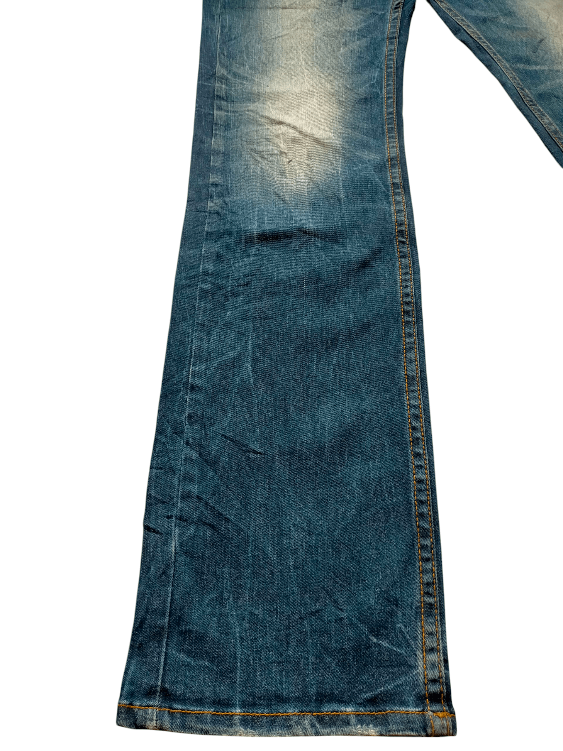 Ed Hardy Red Pepper x Ed Hardy Embroidered Blue Denim Pants Size US 34 / EU 50 - 15 Thumbnail
