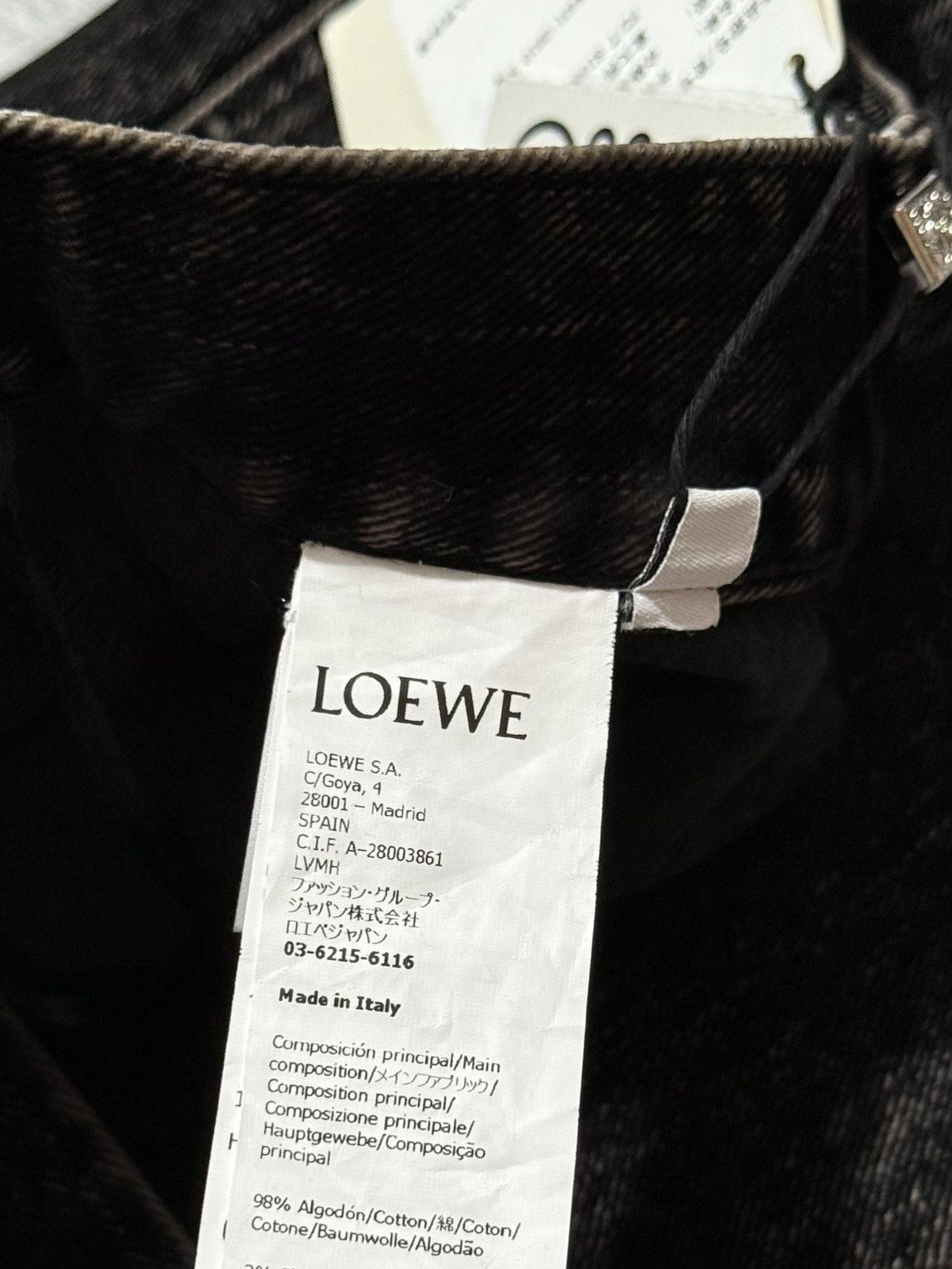 Loewe Pre Owned Loewe Bootleg Jeans Black Size US 30 / EU 46 - 13 Thumbnail