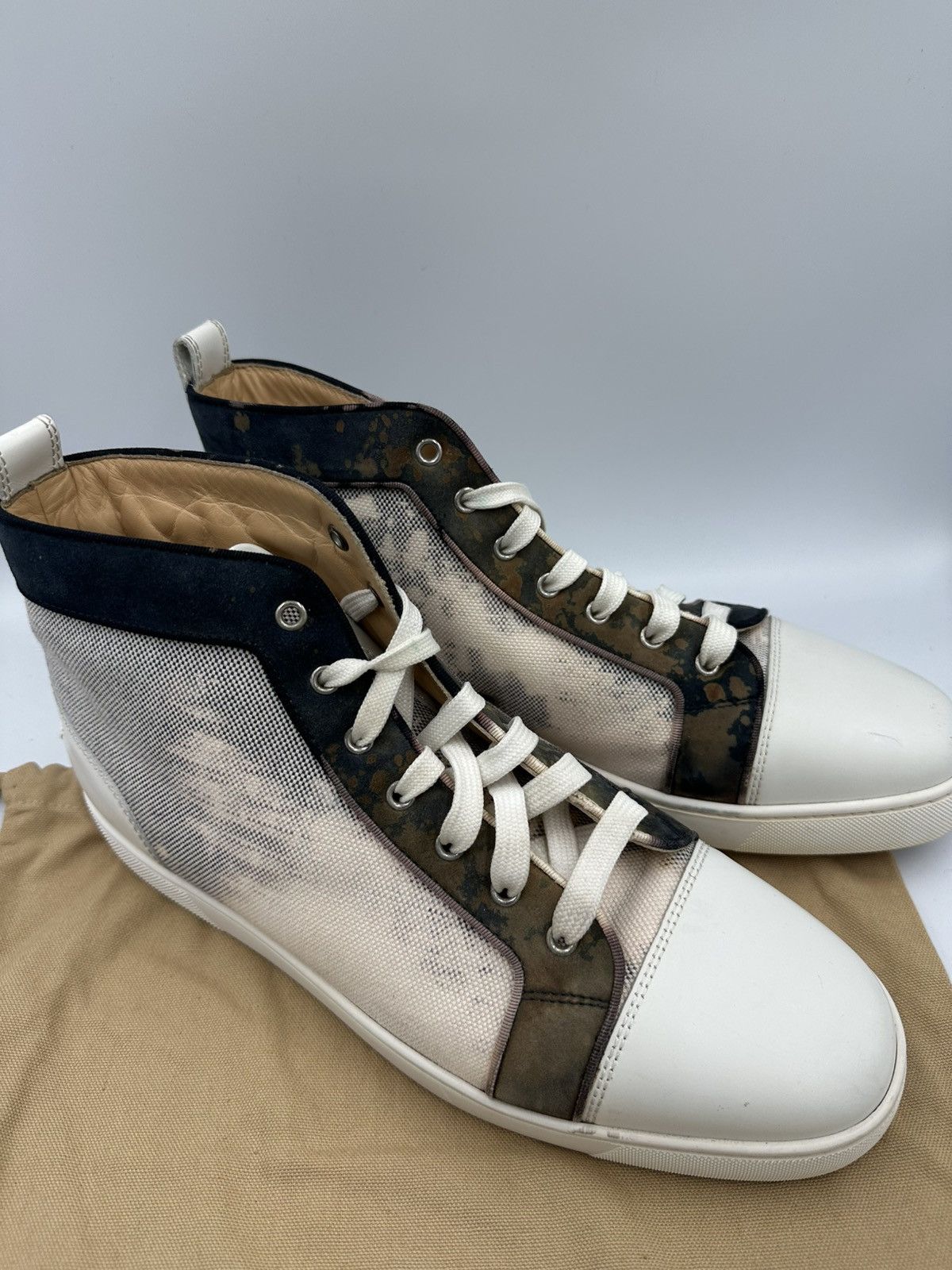 Christian Louboutin Christian Louboutin High Top Sneakers Size US 13 / EU 46 - 2 Thumbnail